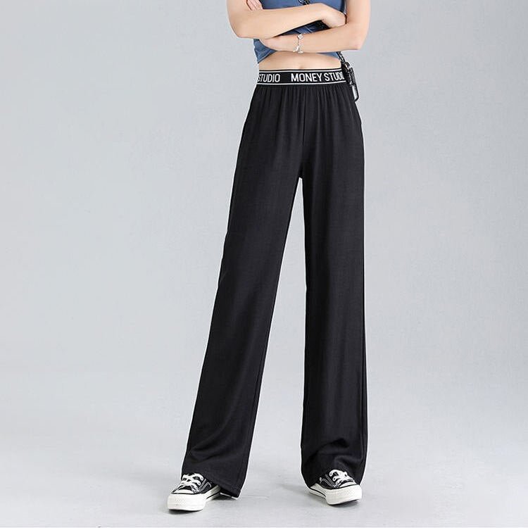 Women's Sport Pants Wide Leg Oversized Pants High Waist Stacked Sweatpants Comfortable Home Clothes Running Yoga Trousers