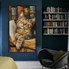 Book Cat-11CT Stamped Cross Stitch 40*70cm(Big Size) tapestrymarket