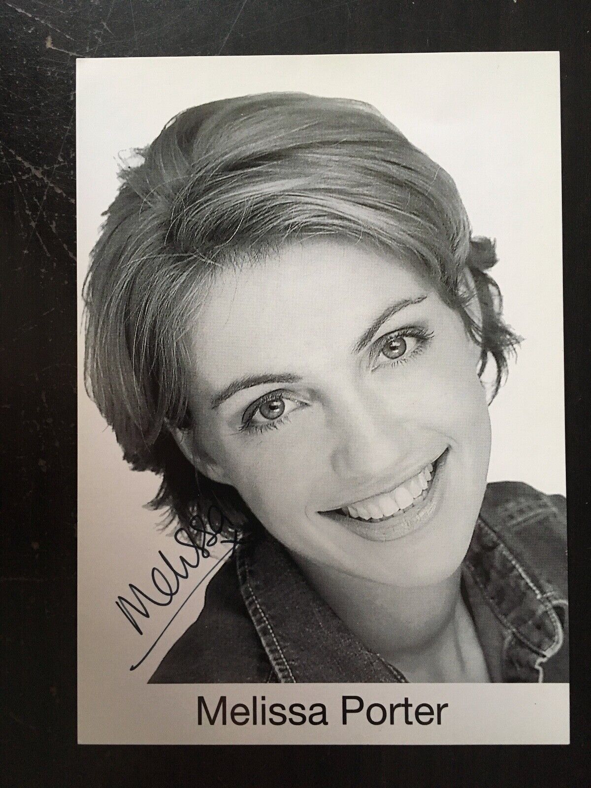 MELISSA PORTER - POPULAR TV SHOW PRESENTER - EXCELLENT SIGNED Photo Poster paintingGRAPH