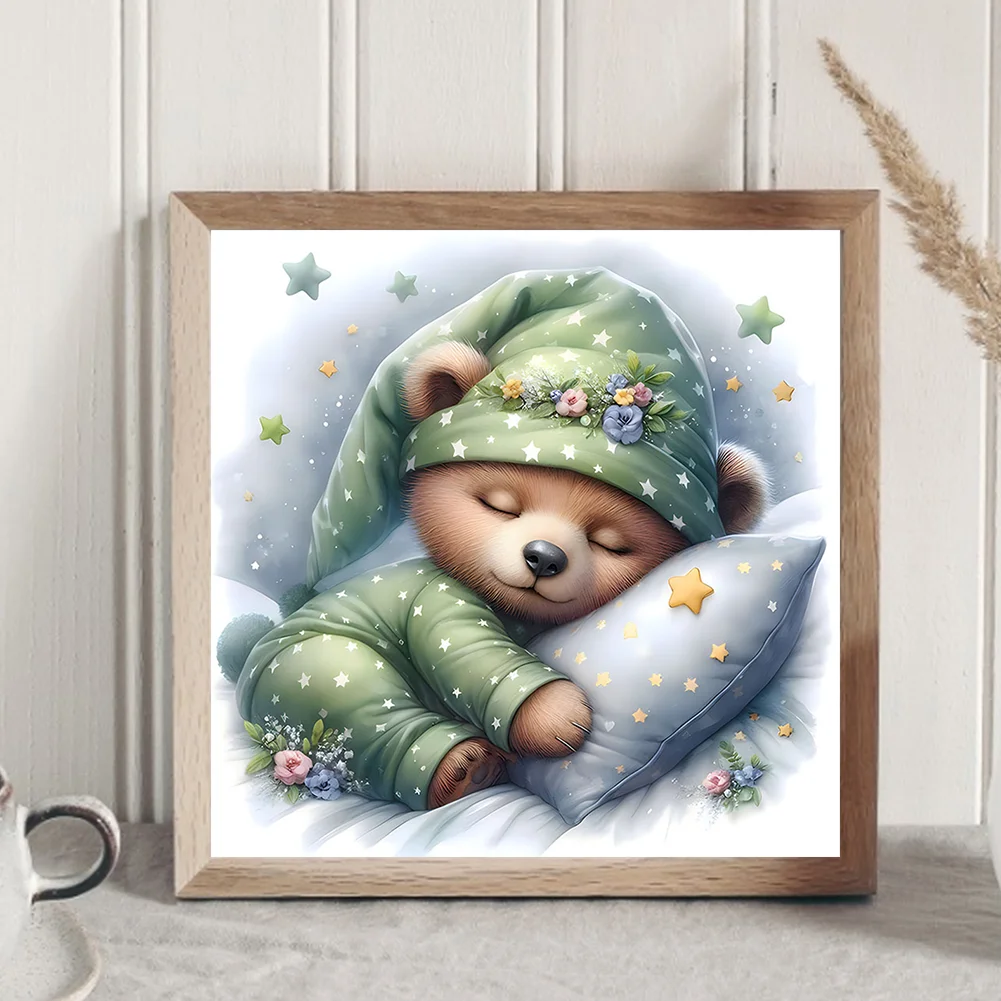 Diamond Painting - Full Round Drill - Bear(Canvas|30*30cm)