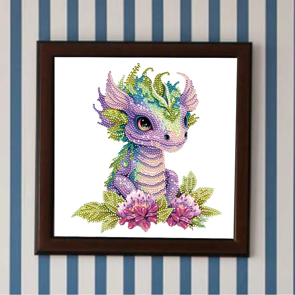 Diamond Painting - Partial Special Shaped Drill - Dragon(30*30cm)