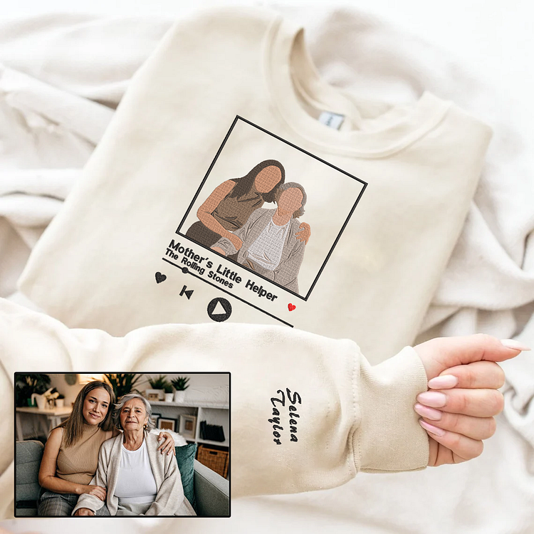Mother's Day Personalized Embroidered Hoodie Sweatshirt T-Shirt