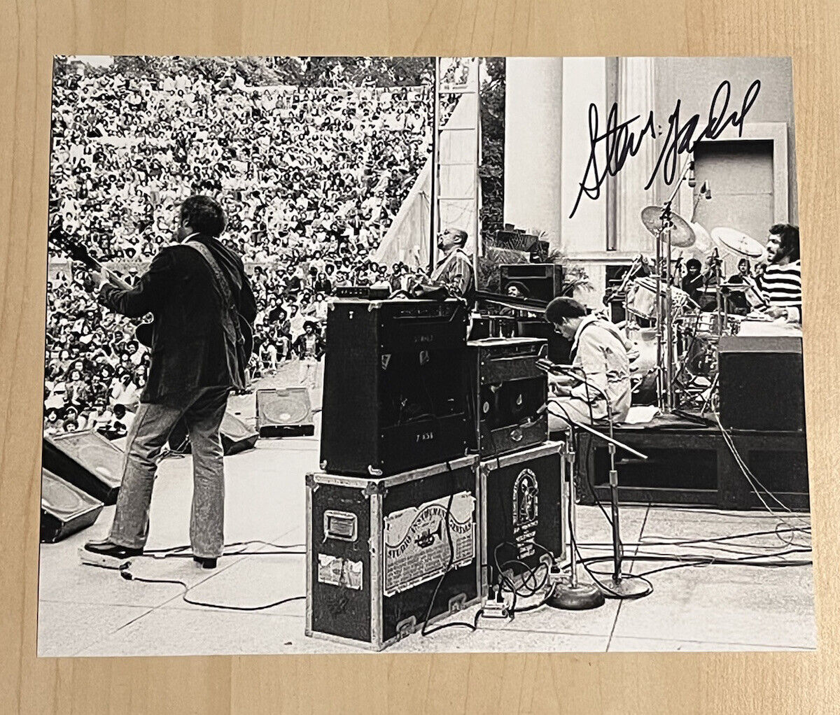 STEVE GADD HAND SIGNED 8x10 Photo Poster painting AUTOGRAPHED STEELY DAN HOF DRUMMER COA