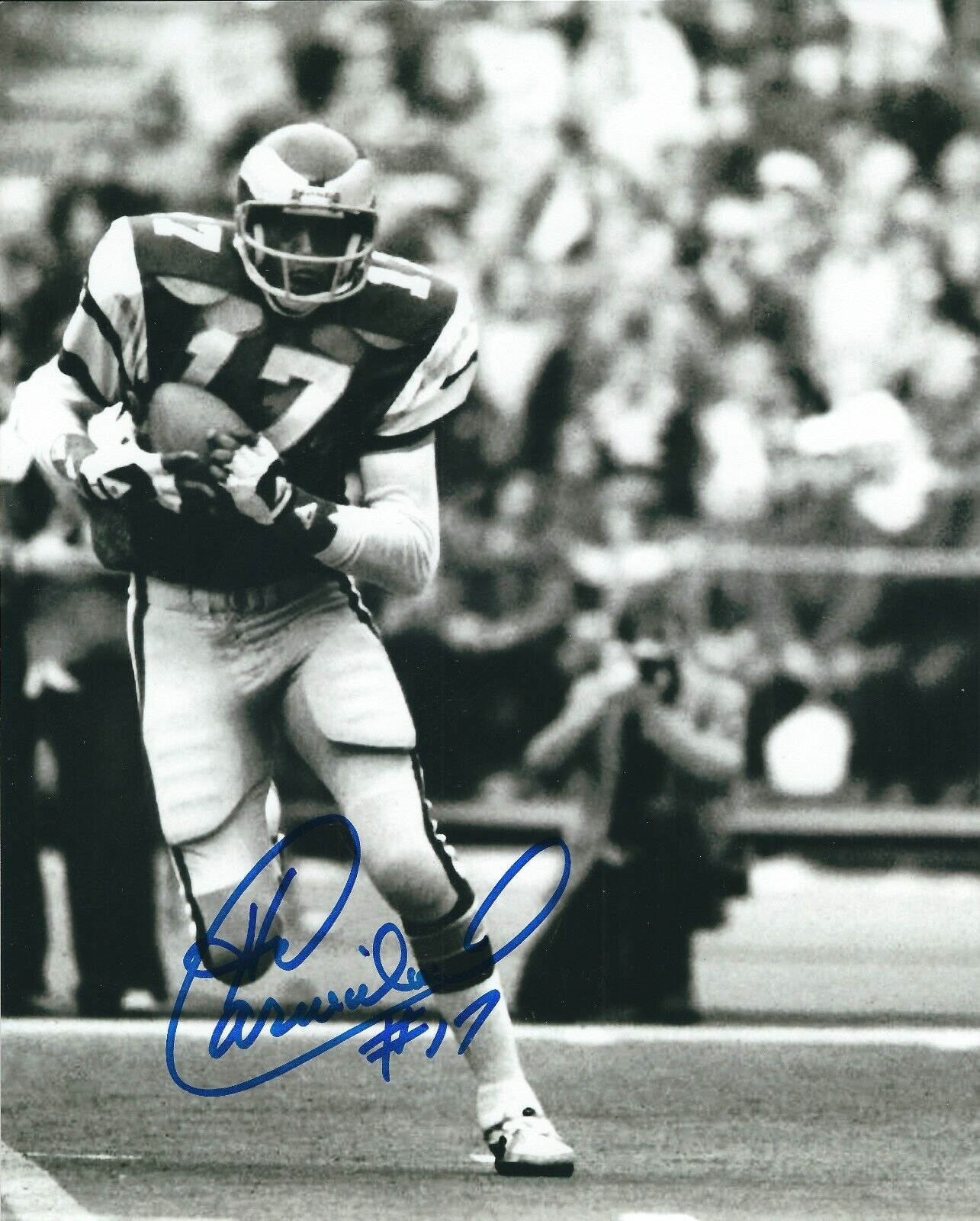 Autographed HAROLD CARMICHAEL Philadelphia Eagles 8x10 Photo Poster painting w/COA