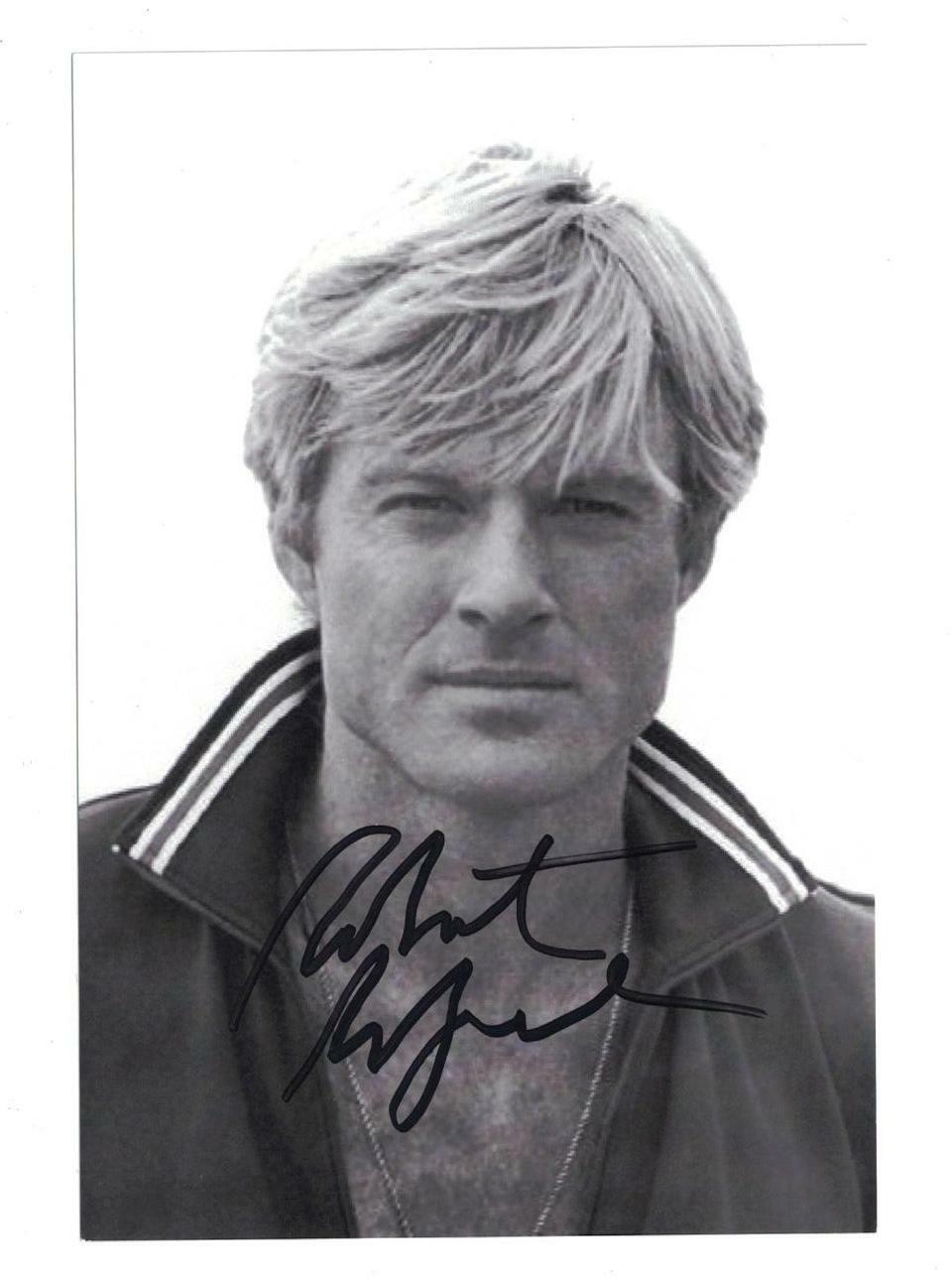 Robert Redford Signed Autographed 4 x 6 Photo Poster painting Actor C