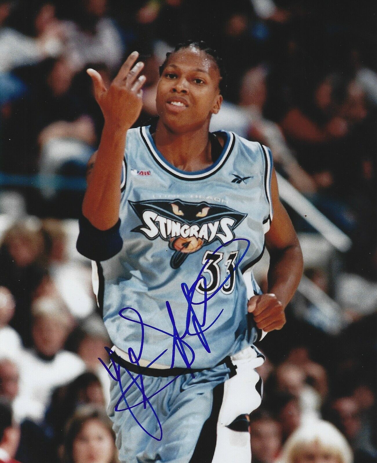 Autographed YOLANDA GRIFFITH Long Beach Stingrays 8x10 Photo Poster painting w/COA