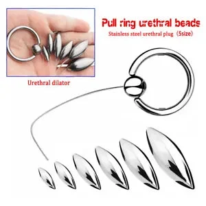 pornhint Pornhint 6 Size Stainless Steel Urethral Sounds Stretcher Penis Plug Dilator for Male