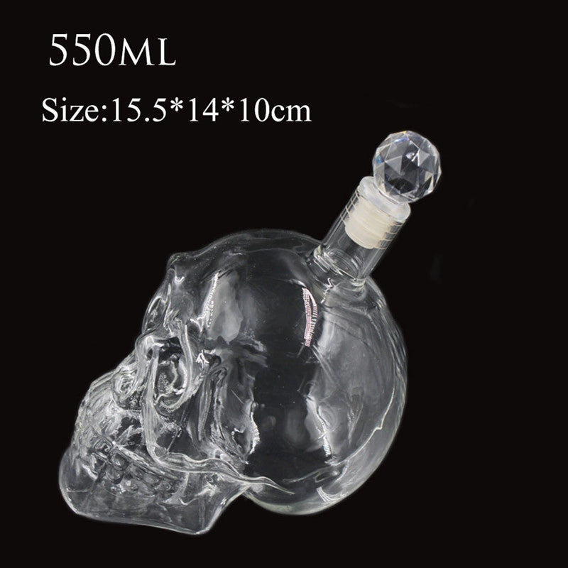 Halloween Casual Skull Glass Wine Decanter 1 Piece