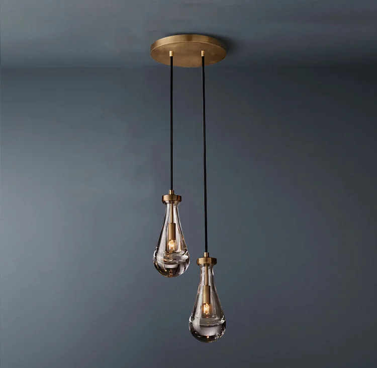 Rain Round Cord Chandelier 2-Lights Vjlight