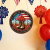 Independence Day DIY Diamond Painting Acrylic Special Shape Pendant Hanging Kit