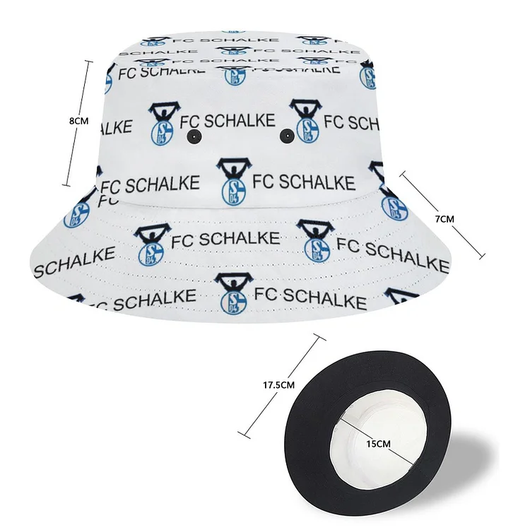 FC Schalke 04 Karomuster Sommer Sonnenhut Reversible Bucket Hat
