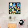 Colored Houses-14CT Stamped Cross Stitch 40*40cm/15.75*15.75in tapestrymarket