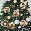 6pcs/set DIY Diamond Special Shape Pearl Art Hanging Wooden Christmas Tree Ornament Kit