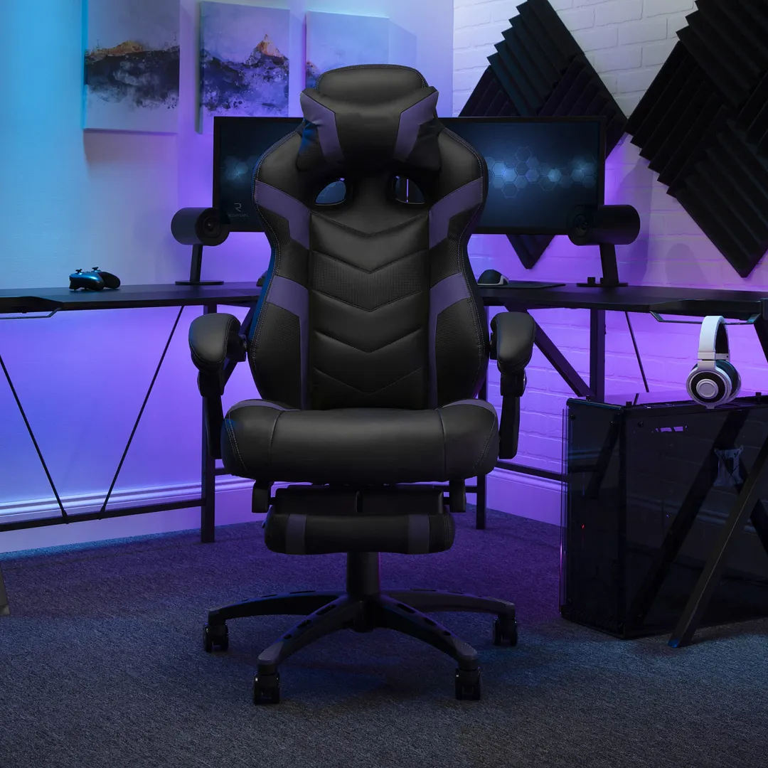  360 degree swivel adjustable headrest lumbar support ergonomic gaming chair