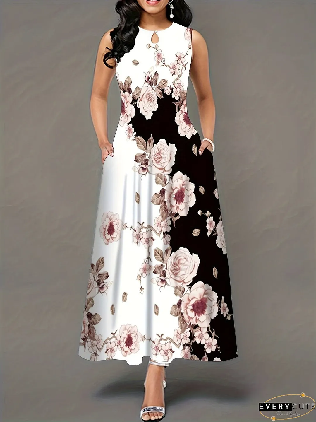 Plus Size Floral Dress
