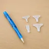 Resin Diamond Painting Point Drill Pen with 4 Various Tips Painting Arts 5D Point Drill Pen Diamonds Art Points Drills Pens for Nail Arts Rhinestone Decorations Cross-Stitch (Dark Blue)