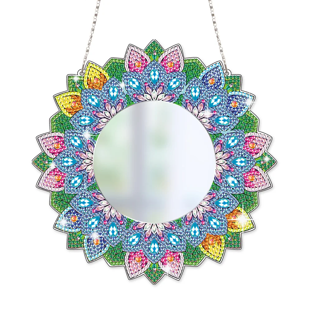 DIY diamond painting Mandala Mirror