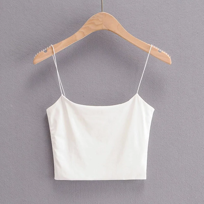 Ueong New INS Short Slim U-Collar Double Belt Suspender Tight Sexy Elastic Blouse Girl