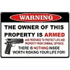 No trespassing warning - Metal Tin Signs(8*12Inch/12*16Inch)