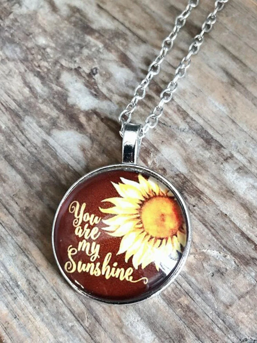 You are my sunshine Pendant Necklace