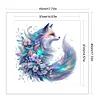 Flower Fox-11CT Stamped Cross Stitch 45*45cm