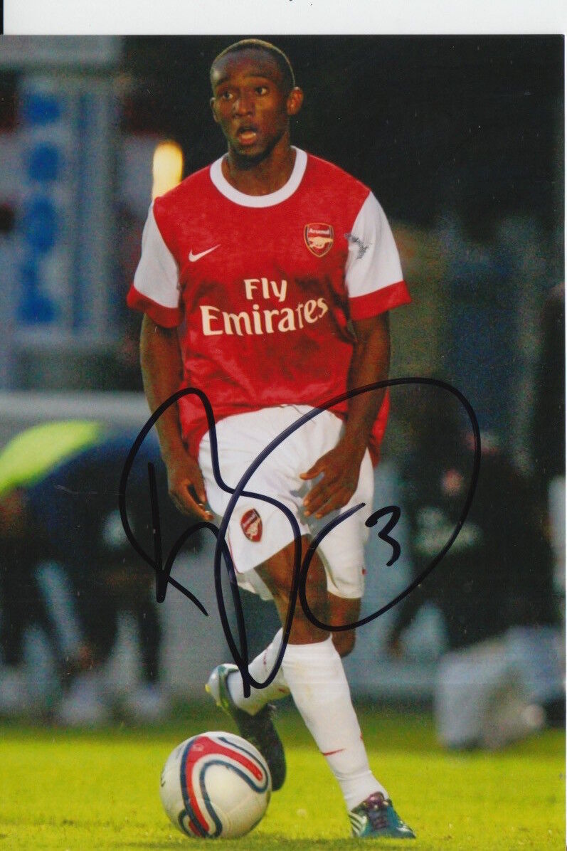 ARSENAL HAND SIGNED CEDRIC EVINA 6X4 Photo Poster painting 1.