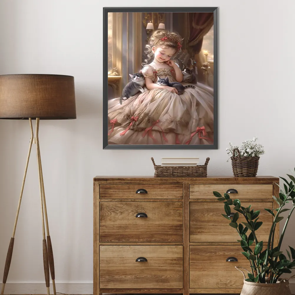 Full Round Diamond Painting 40*50cm - Sweet Girl