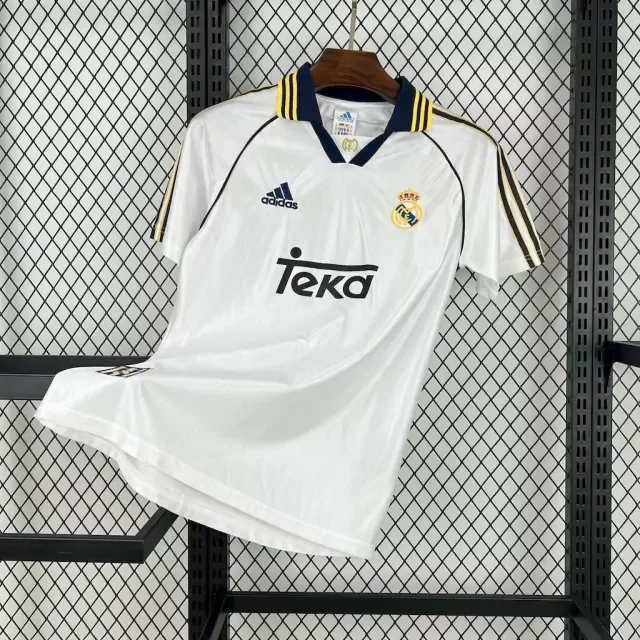 Real Madrid 2025 Retro Home Football Jersey (Replica 1998/2000)