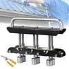 [US Local Warehouse] 3-Station Edge Roller Bender 0-90 Bending Angle Hand Sheet Metal Bender with Aluminum Alloy Handle Metal Bending Tool for Making 1/2 to 5 in 13 to 130mm Bends (Black)