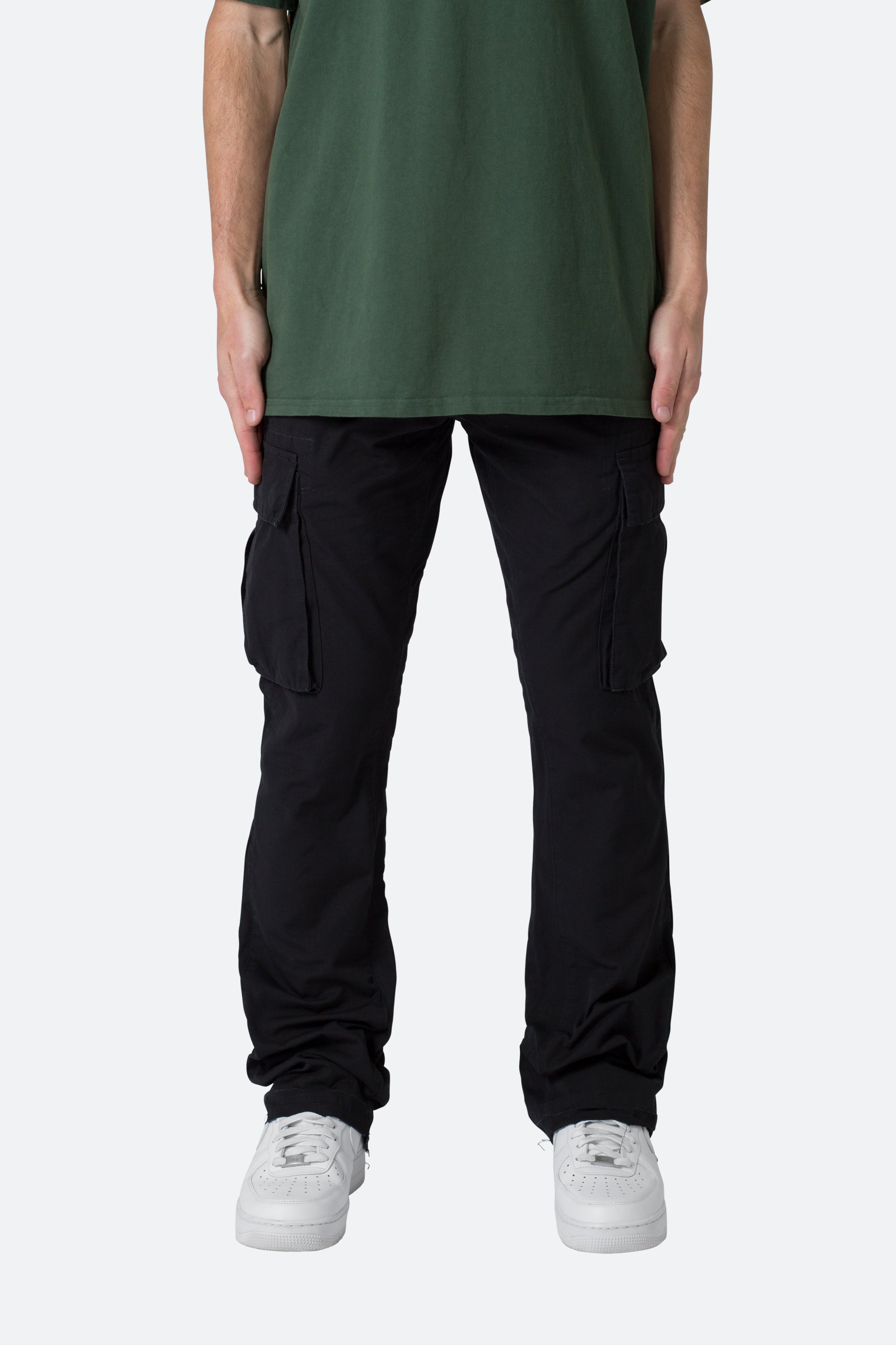 VETROSE® Bootcut Cargo Pants - Black 8.55 mnml