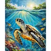 Sea Turtle - 11CT Counted Cross Stitch - 40*50cm - Animal