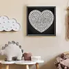 DIY Pearl Painting Love for Home Wall Decor(25x25cm)