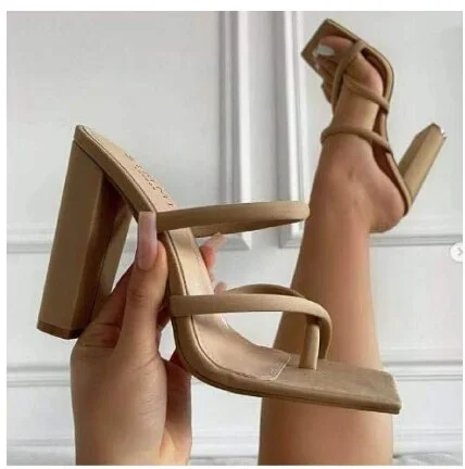2022 Summer New Women Shoe Sexy High Heels Open Toe Sandals Women Casual Sandals Fashion Comfortable Women Sandals Zapatos Mujer