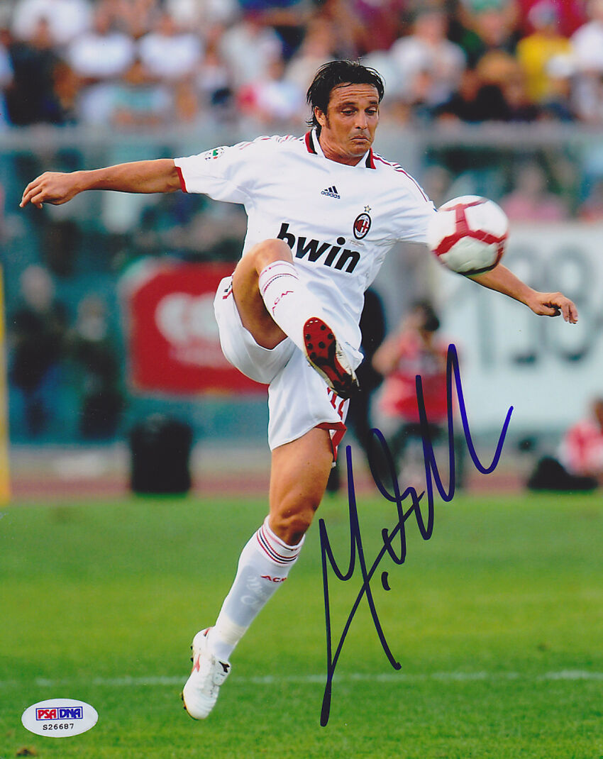 Massimo Oddo SIGNED 8x10 Photo Poster painting AC Milan *RARE* PSA/DNA AUTOGRAPHED