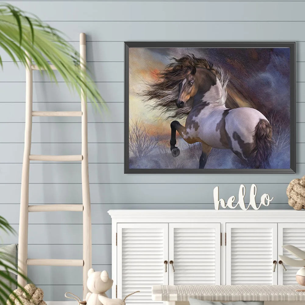 Diamond Painting - Full Round Drill - Horse(Canvas|40*30cm)