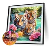 (40*40cm)Tigers - Full Round Drill Diamond Painting