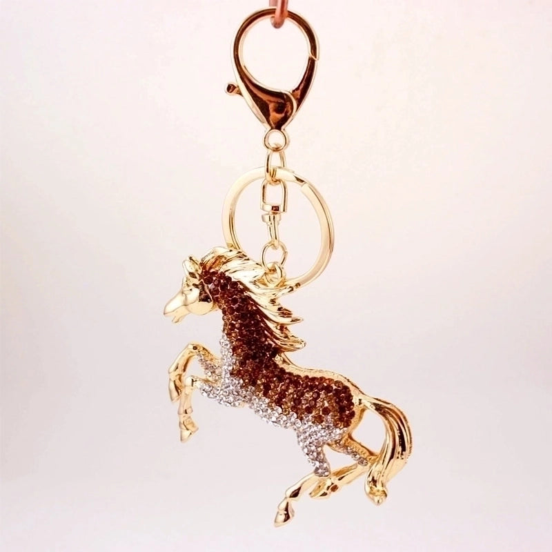 Fashion Zodiac Horse Diamond Keychain