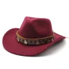 Stylish Western Cowboy Hat With Embellished Band - Perfect For Festivals And Casual Wear by Inlyline