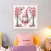 Peach Blossom Gnome-11CT Stamped Cross Stitch 50*50cm/19.69*19.69in tapestrymarket