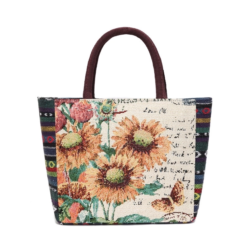 Women’s Vintage Style Butterfly Polyester Shopping Bags