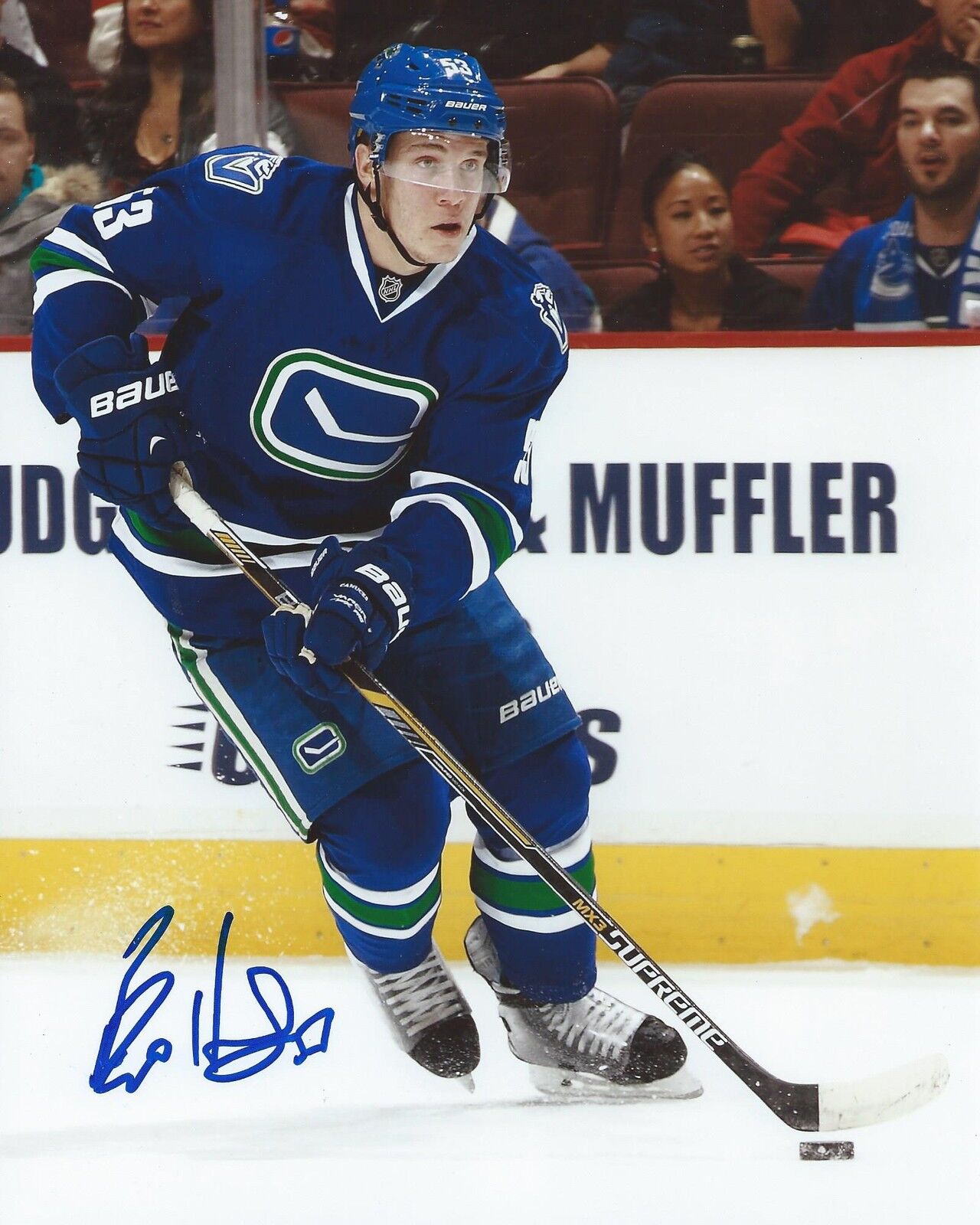 Bo Horvat Signed 8×10 Photo Poster painting Vancouver Canucks Autographed With Proof & COA J