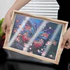 Wooden Butterfly 5D Diamond Painting Tray Art Craft with Handles for Home Decor