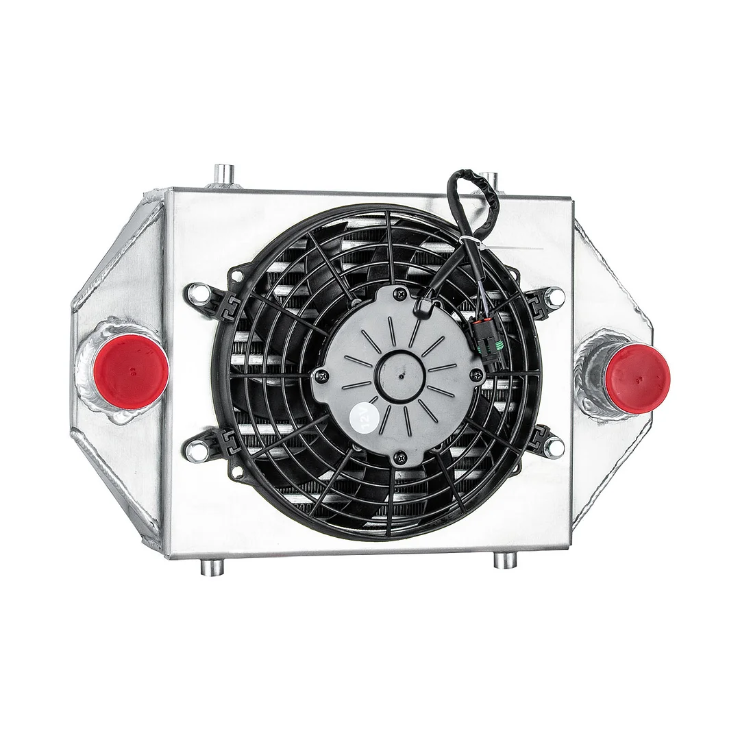 Alloyworks Aluminum Intercooler with Shroud Fan For 2017-2019 Can-Am Maverick X3 Turbo 