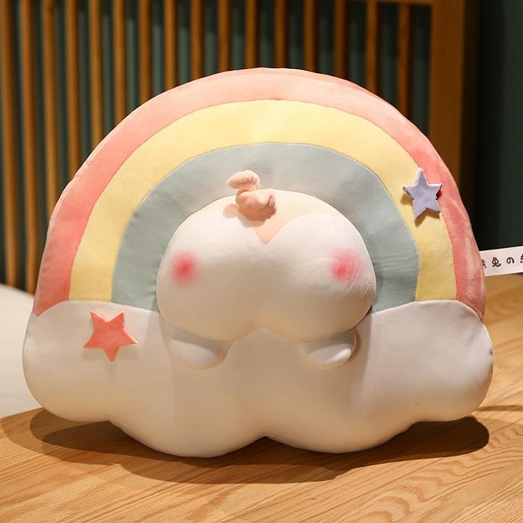 Kawaii Rainbow Butt Pillow