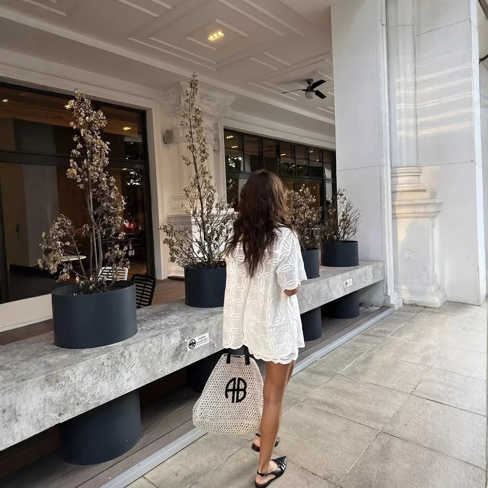 Nigikala Nigikala Women's White Short-Sleeved Shirt + Lace Skirt Dress Dress Dress Girl