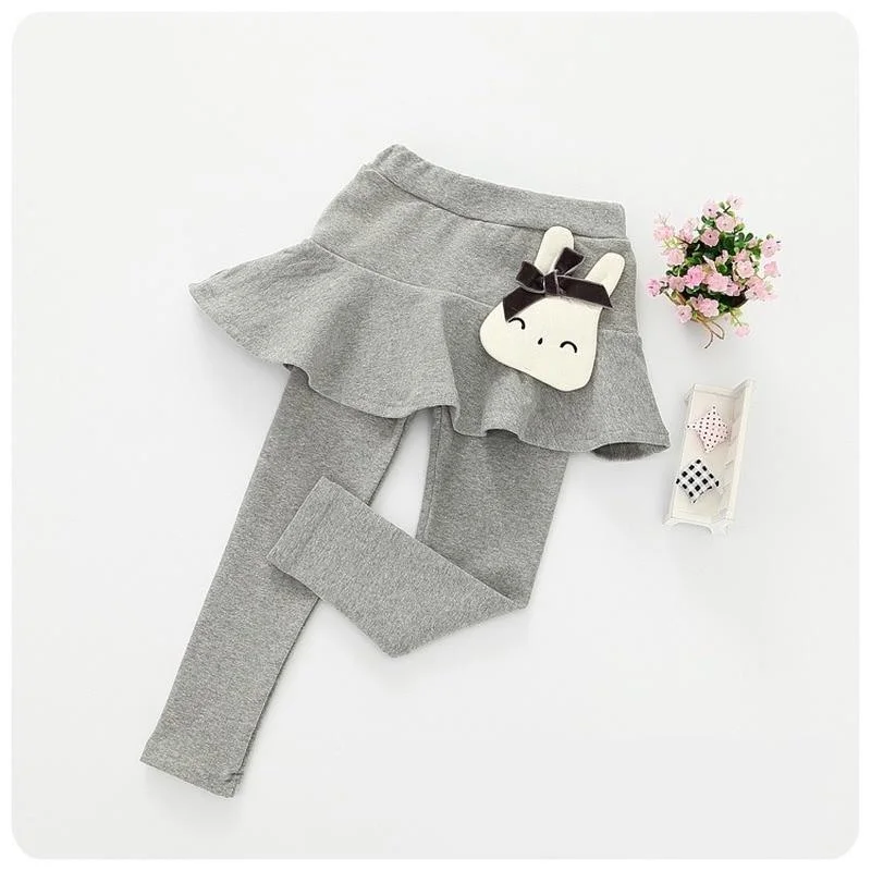 2020 Cotton Baby Girls Leggings Lace Princess Skirt-pants Spring Autumn Children Slim Skirt Trousers for 2-7 Years Kids Clothes