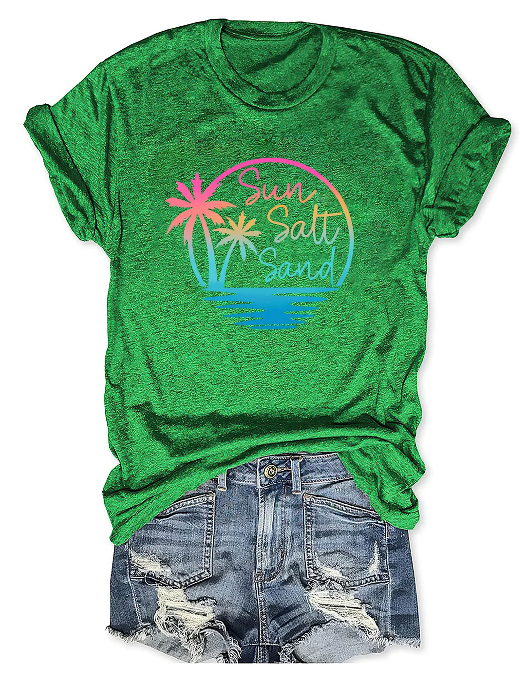 Retro Summer Sun Salt Sand T-shirt