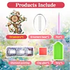 Acrylic Special Shape Tree Kitten Diamond Painting Clock Ornaments Kit
