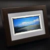 New walnut reversal film luminous photo frame with acrylic film clip