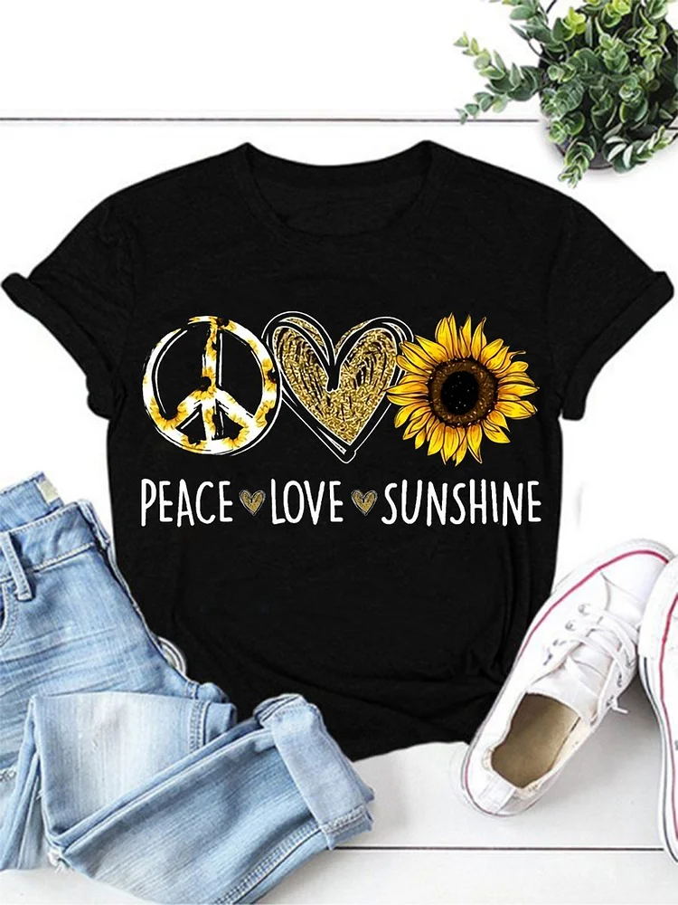 Bestdealfriday Peace Love Sunshine Women's T-Shirt